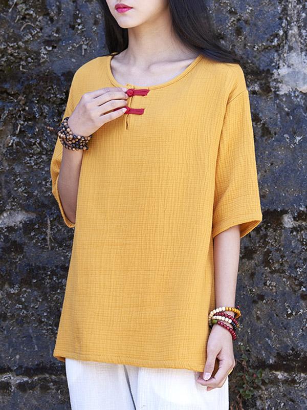 Cotton Linen Forg T-Shirt