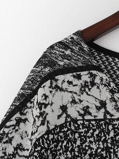 Original Printed Round-Neck Dress