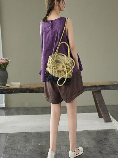 Original Solid Sleeveless Round-Neck Vest