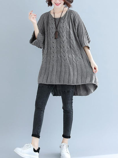 Casual Batwing Knitting Sweater