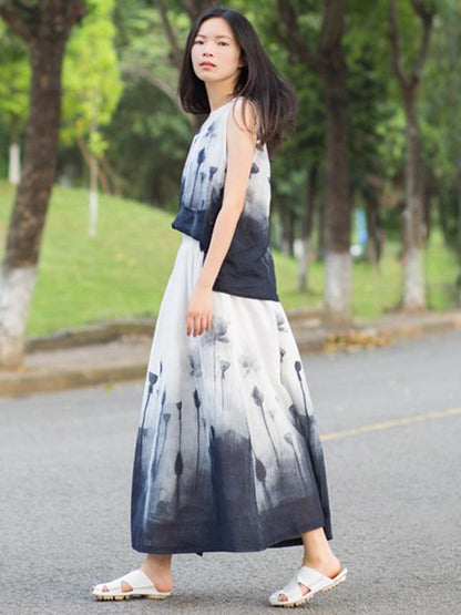 Elastic Waist Design Skirt