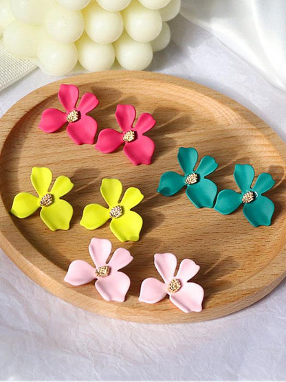 Colorful Flower Earrings