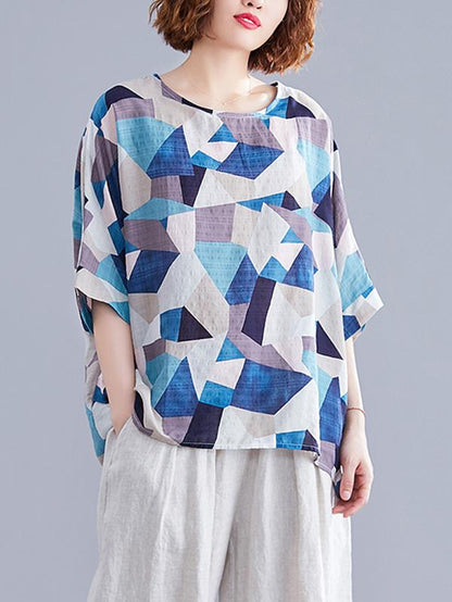 Geometry Oversize Printed T-Shirt