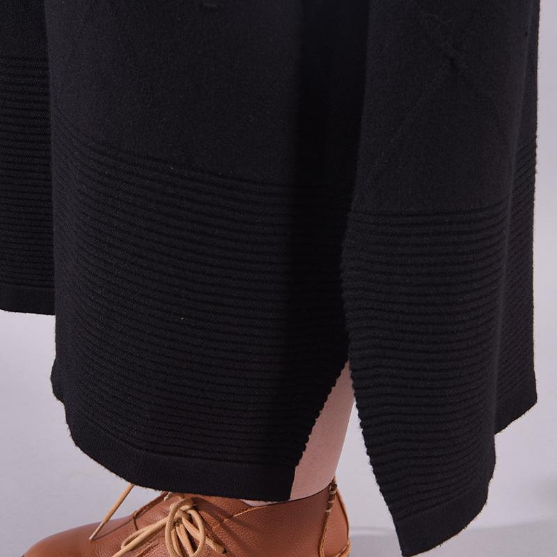 Buykud Casual Warm Comfortable Plaid Knitted Dress