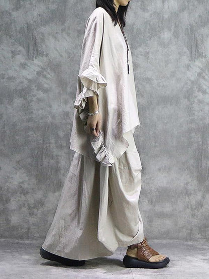 Oversize Batwing Sleeves Shirt