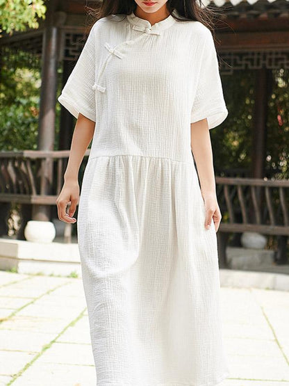 Vintage Forg Short Sleeves Dress