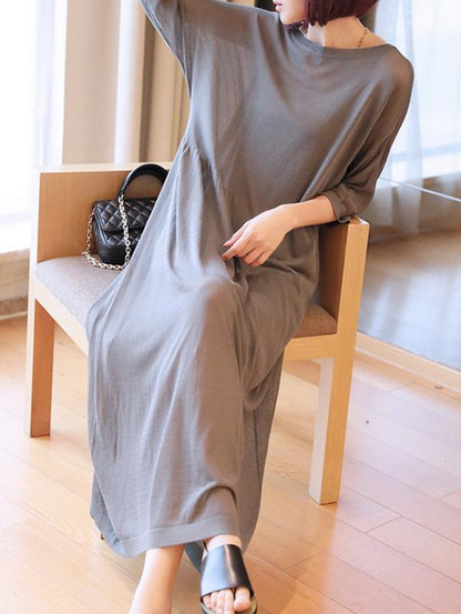 Loose Soft 2-pieces Long Dress