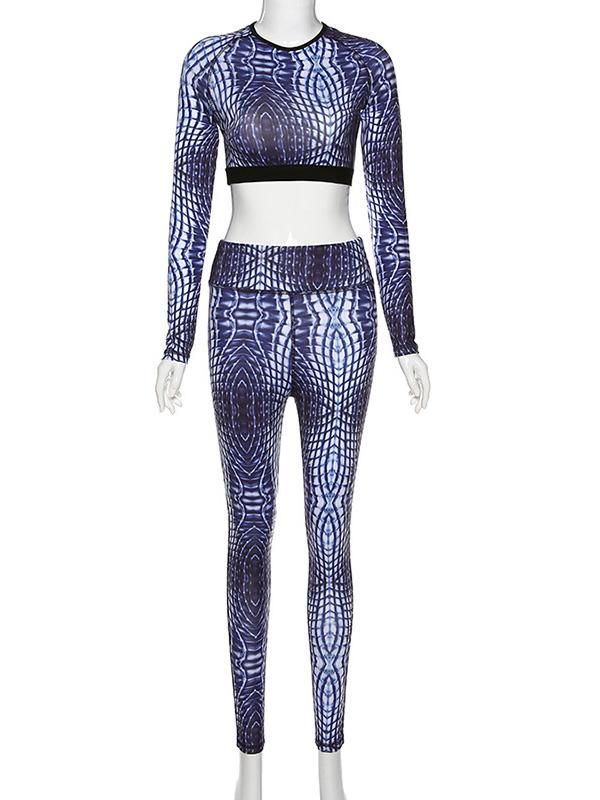 Sexy Printed Breathable Yoga Suits