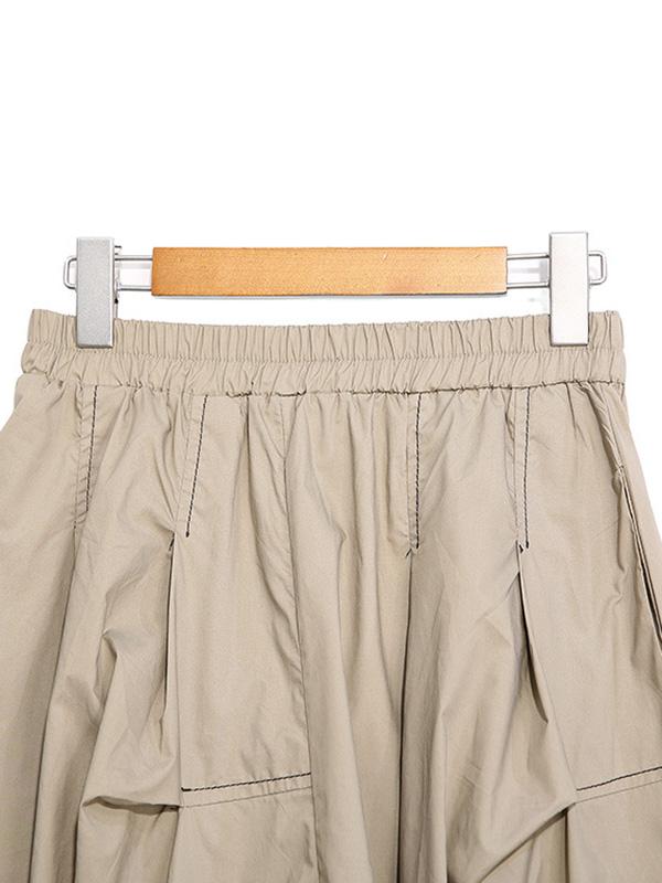 Original Solid Column A-Line Skirt