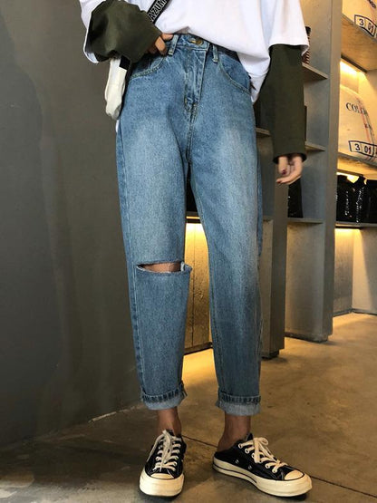 Urban Denim Hollow Jean Pants