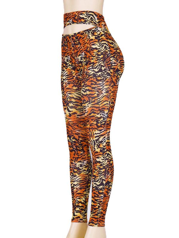 Leopard Printed High Waist Breathable Leggings