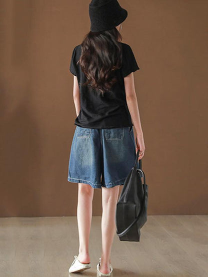 Simple Pure Color T-shirt