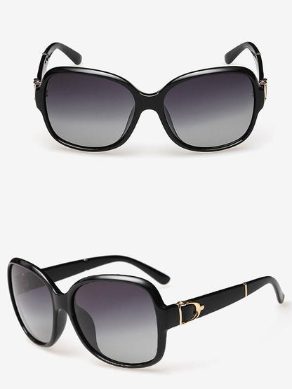 Classical Retro Ultra-violet Ray Intercepting Big Frame Sunglasses