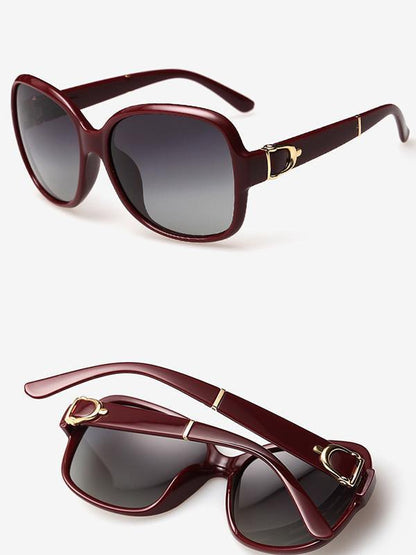 Classical Retro Ultra-violet Ray Intercepting Big Frame Sunglasses