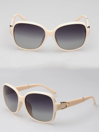 Classical Retro Ultra-violet Ray Intercepting Big Frame Sunglasses