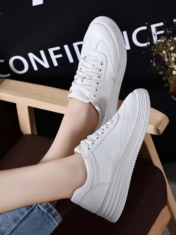 Solid Color Casual Sports Shoes