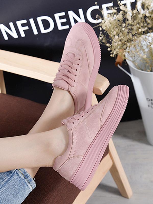 Solid Color Casual Sports Shoes