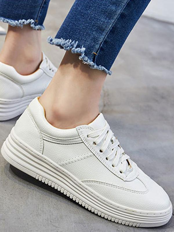 Solid Color Casual Sports Shoes