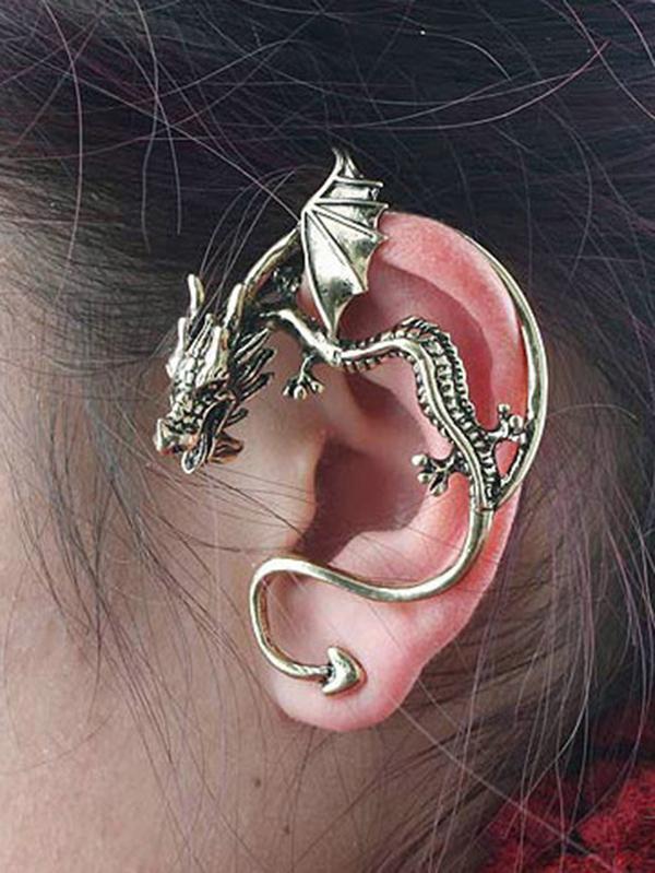 Vintage Kiss of Dragon Alloy Earring Accessories