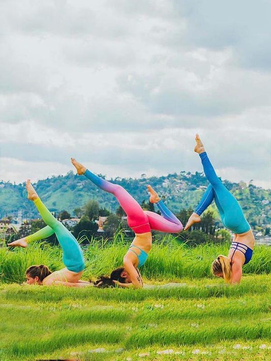 Gradient Printed Sports Yoga Leggings Bottoms