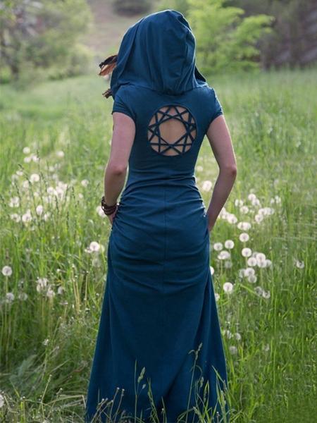Vintage Sleeveless Hollow Slim Fit Maxi Dress