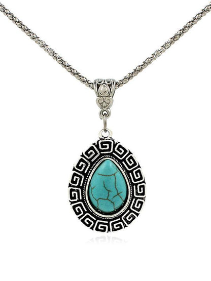 Water-drop Pattern Turquoise Necklaces Accessories