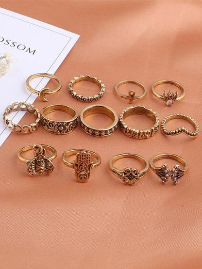 13pcs Vintage Rings Accessories