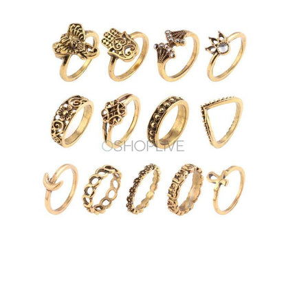 13pcs Vintage Rings Accessories