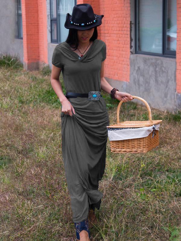 Vintage Sleeveless Slim Fit Maxi Dress