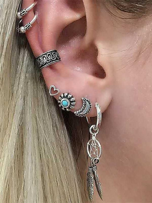 Multi Shape Alloy Earring Accessories