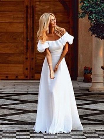 Falbala Off-the-shoulder Maxi Dress