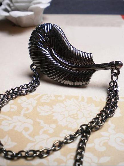 Punk Feather Tassels Pattern Earrings