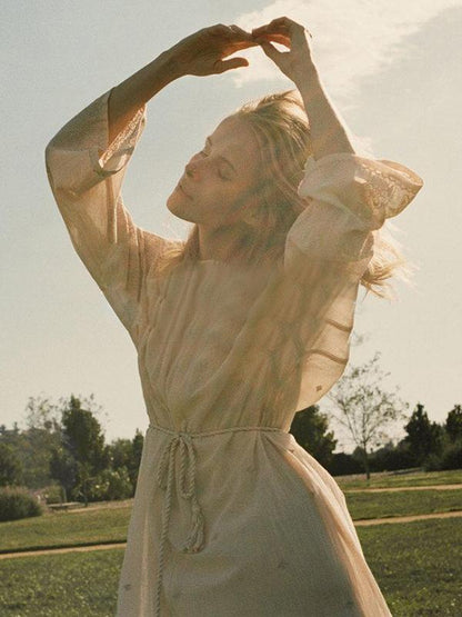 Bohemia Embroidered Loose Maxi Dress