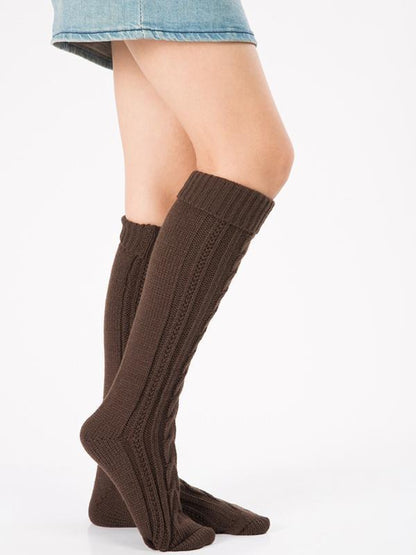 Knitting Over Knee-high Leg Warmer Thermal Stocking