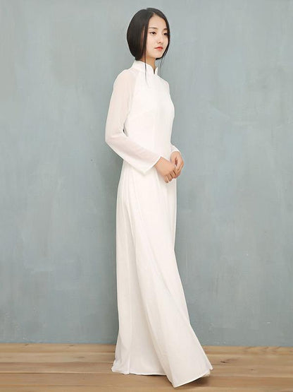Chinese Traditional Split-side Long Dress