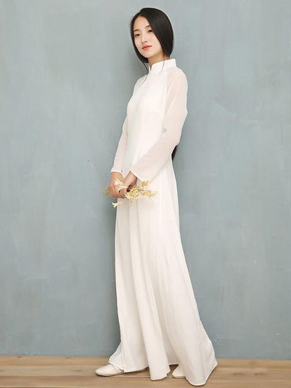 Chinese Traditional Split-side Long Dress