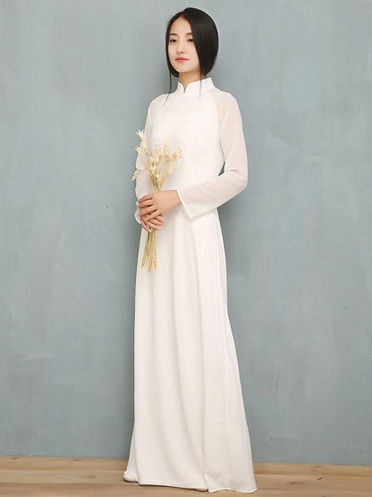 Chinese Traditional Split-side Long Dress