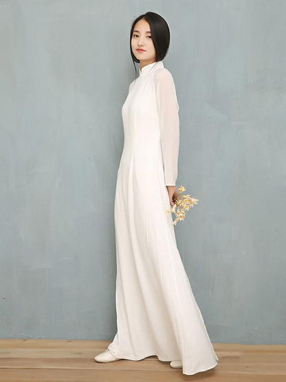 Chinese Traditional Split-side Long Dress
