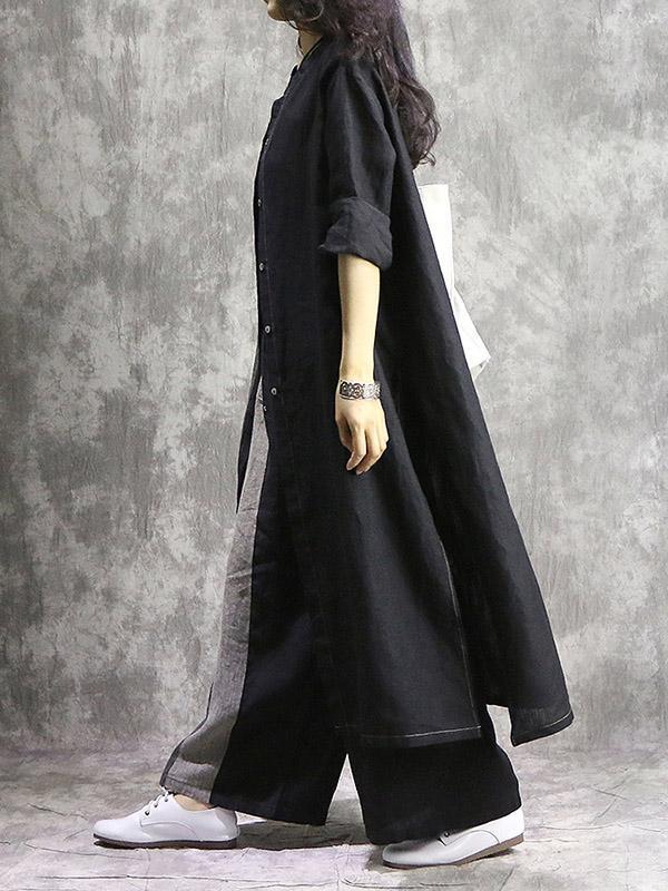 Irregular Trendy Long Suit from Classical Material