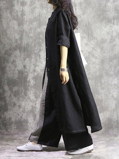Irregular Trendy Long Suit from Classical Material