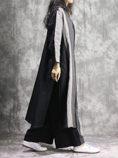 Irregular Trendy Long Suit from Classical Material