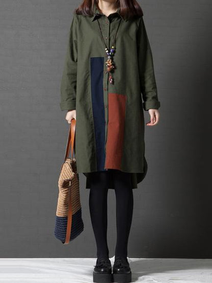Original Long Shirt in Green or Blue Color