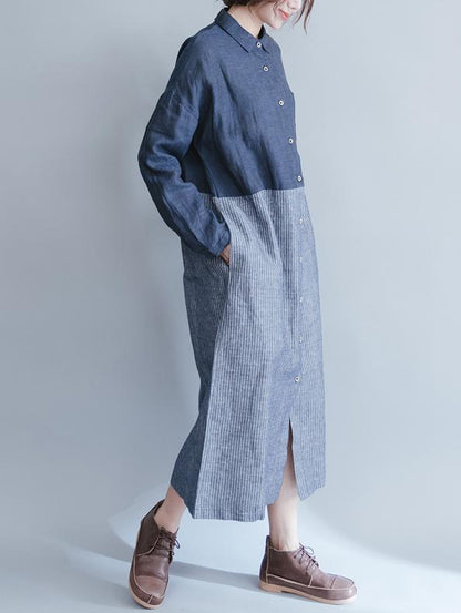 Comfortable Floral Printing Blouse Dress