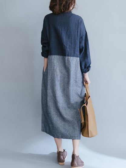 Comfortable Floral Printing Blouse Dress