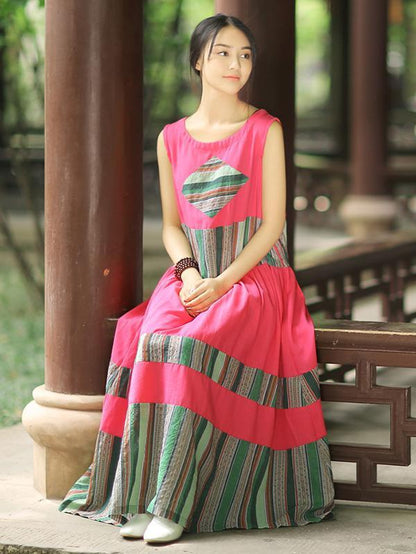 Fashion Ornament Authentic Style Dress, Three Colors