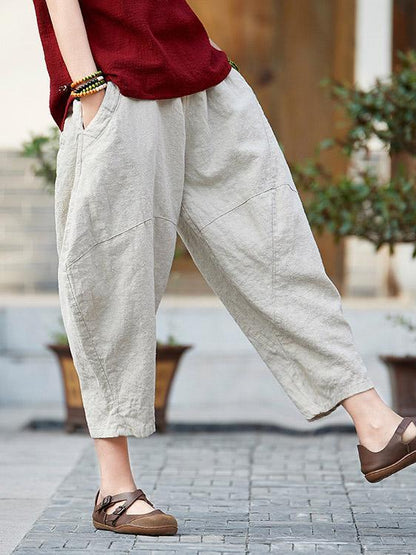 Casual Long Loosen Bloomers Pants in Different Colors