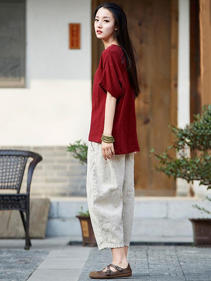 Casual Long Loosen Bloomers Pants in Different Colors