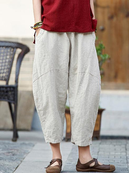 Casual Long Loosen Bloomers Pants in Different Colors