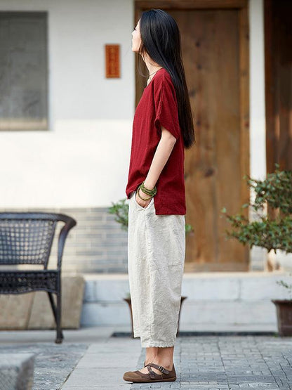 Casual Long Loosen Bloomers Pants in Different Colors