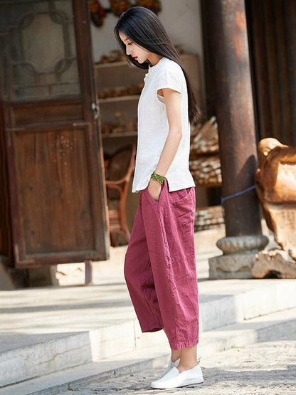 Casual Long Loosen Bloomers Pants in Different Colors